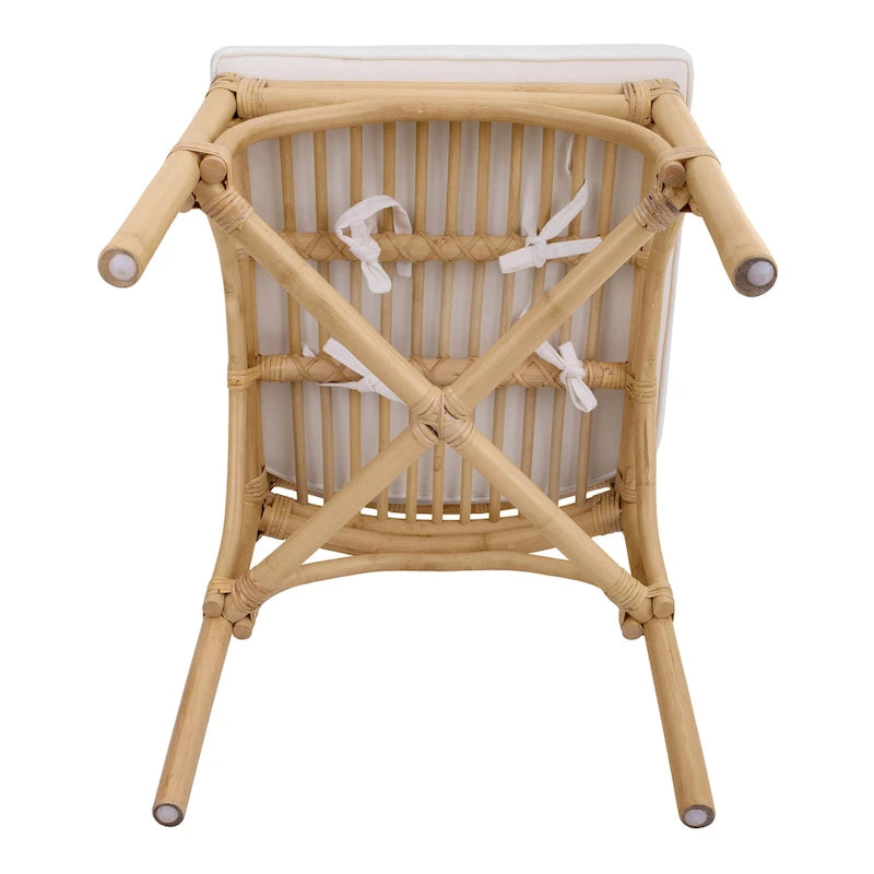 Chaise de salle à manger Kara en rotin, (Lot de 2)