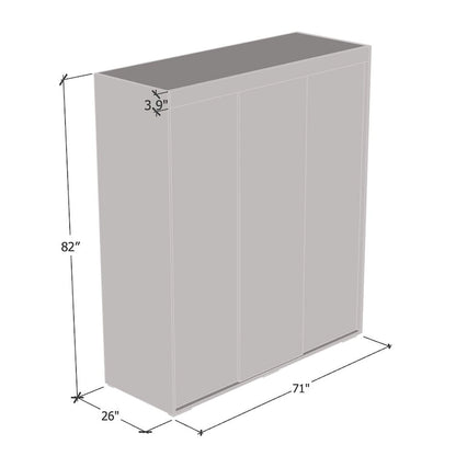 Armoire 3 Portes Miroir Strick & Bolton Suger