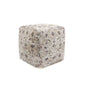 Pouf Pasargad Home Grandcanyon en Coton Premium, Taupe