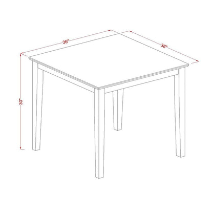 East West Furniture – Ensemble de salle à manger – Une table de salle à manger et des chaises de salle à manger – (Option finition et pièces)
