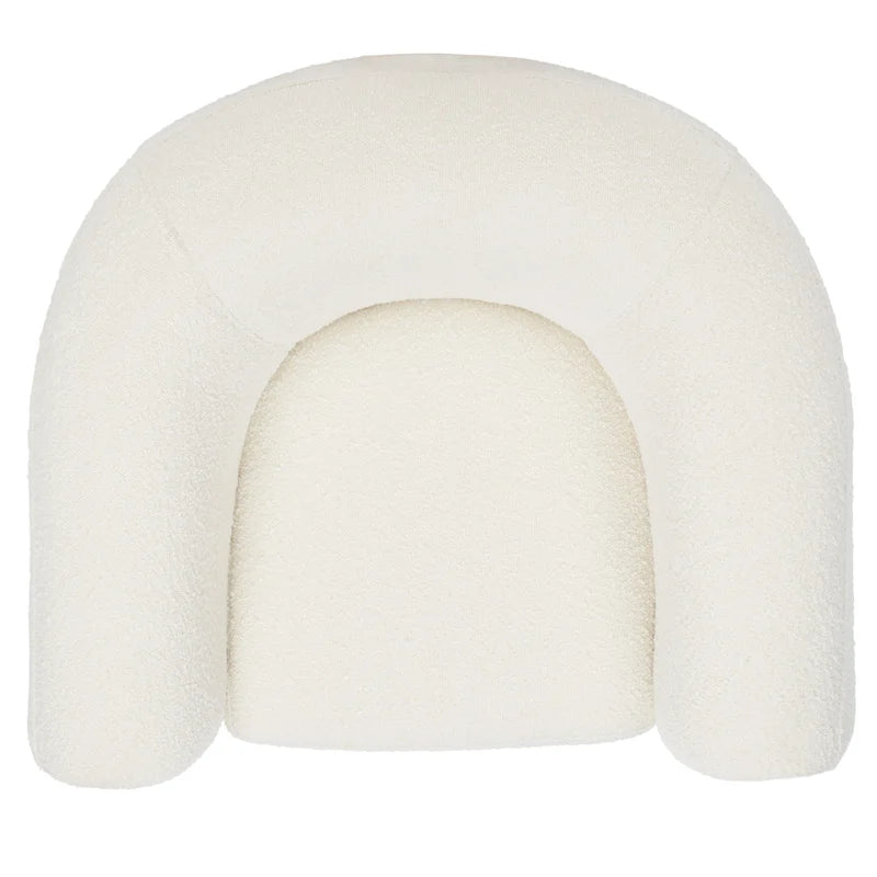 SAFAVIEH Couture Yauheniya, Fauteuil d'appoint dossier incurvé - 96,5 cm L x 86,4 cm P x 71,1 cm H - 96,5Lx86,4Px71,1H