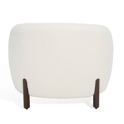 SAFAVIEH Couture Yauheniya, Fauteuil d'appoint dossier incurvé - 96,5 cm L x 86,4 cm P x 71,1 cm H - 96,5Lx86,4Px71,1H