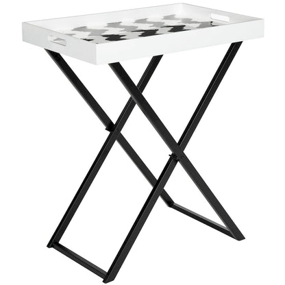 Table de service SAFAVIEH Colombine noir/blanc - 28Lx18Px32H