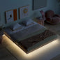 Lit flottant King Size avec lumières LED