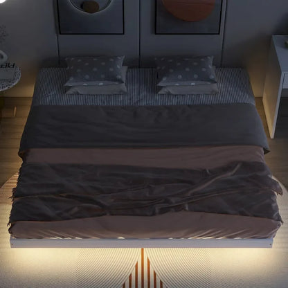 Lit flottant King Size avec lumières LED