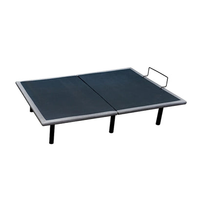 Sommier Ajustable Gris avec Télécommande Filaire, Tête et Pied, Twin XL / Queen