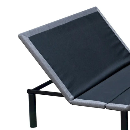 Sommier Ajustable Gris avec Télécommande Filaire, Tête et Pied, Twin XL / Queen