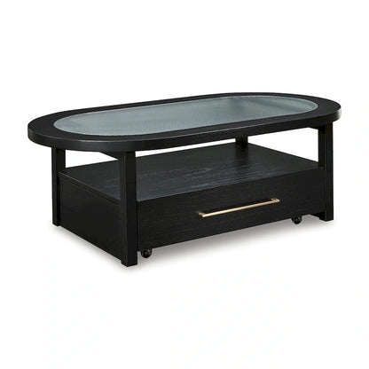Signature Design by Ashley Winbardi Table basse noire/grise - 52 L x 28 P x 18,25 H