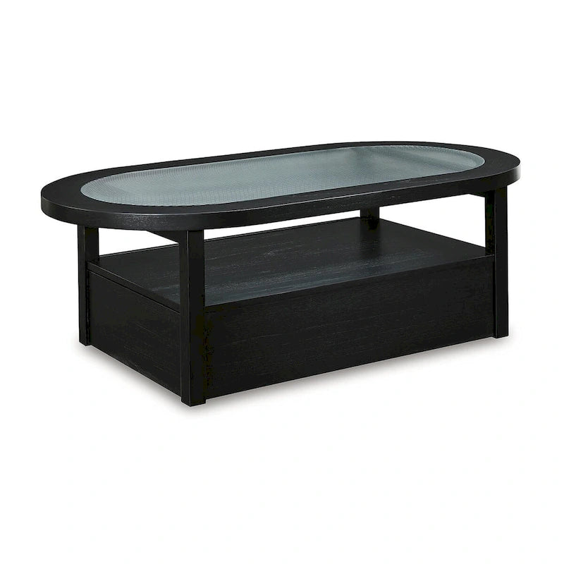 Signature Design by Ashley Winbardi Table basse noire/grise - 52 L x 28 P x 18,25 H