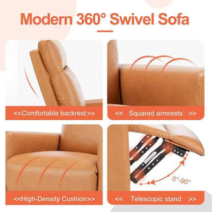 Fauteuil inclinable manuel Winback Monoplace, 8 modes de massage différents, Marron