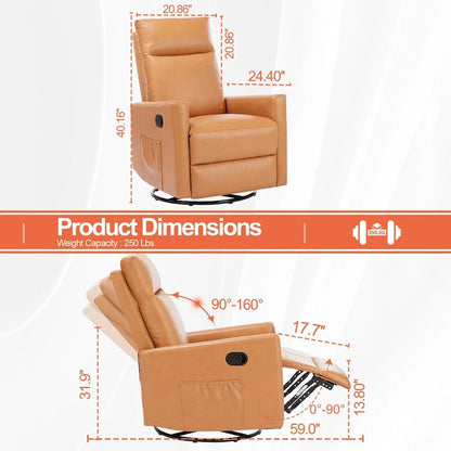 Fauteuil inclinable manuel Winback Monoplace, 8 modes de massage différents, Marron