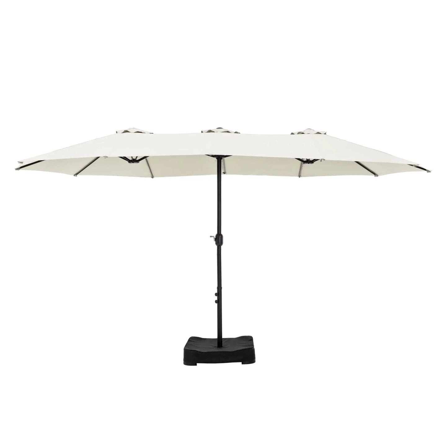 MAISON ARTS Grand Parasol Double Face de 4,5 m avec Base Incluse pour Patio