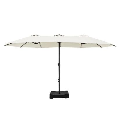 MAISON ARTS Grand Parasol Double Face de 4,5 m avec Base Incluse pour Patio