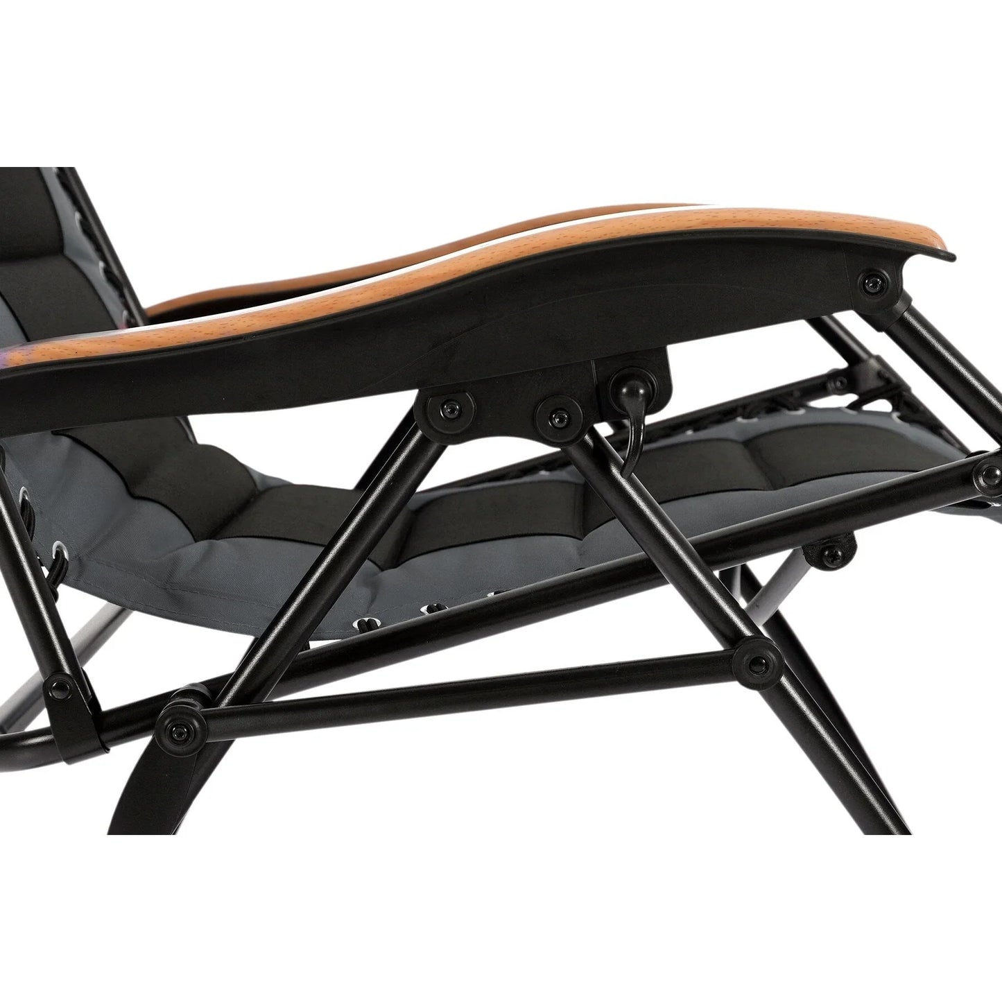 Fauteuil de relaxation zéro gravité XL surdimensionné rembourré avec accoudoirs plus larges et porte-gobelet réglable - N/A