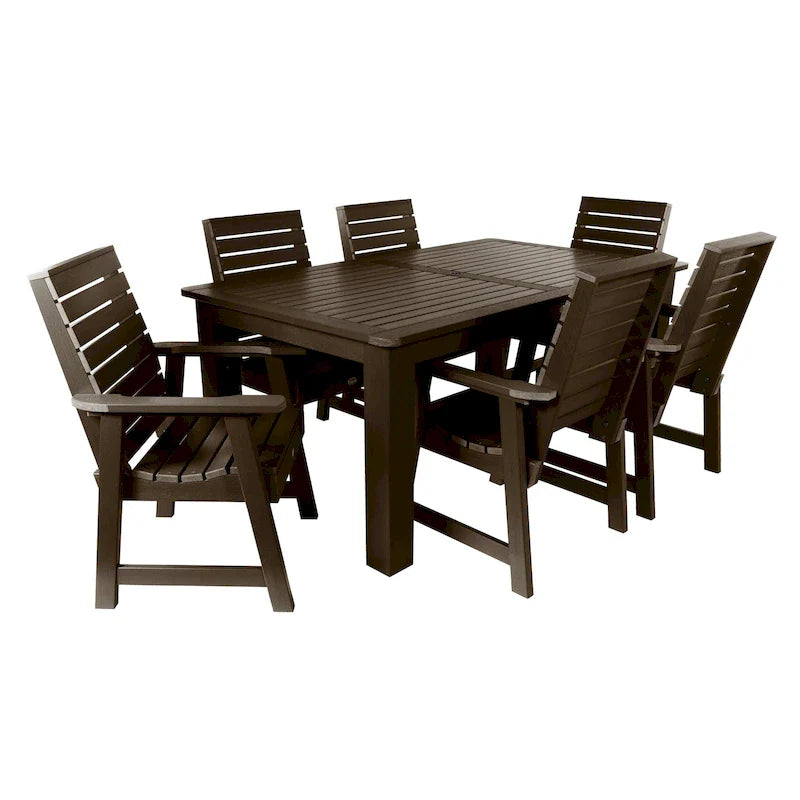Ensemble de salle à manger d'extérieur 7 pièces HIGHWOOD PROFESSIONAL 42x72