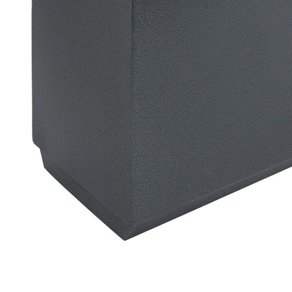 Jardinière Métallique Haute pour Plantes d'Extérieur, 38 po L x 10 po l x 30 po H, Longue et Haute Jardinière en Métal - 38x30x10