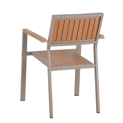Ensemble de salle à manger d'extérieur extensible 7 pièces avec table extensible et 6 fauteuils