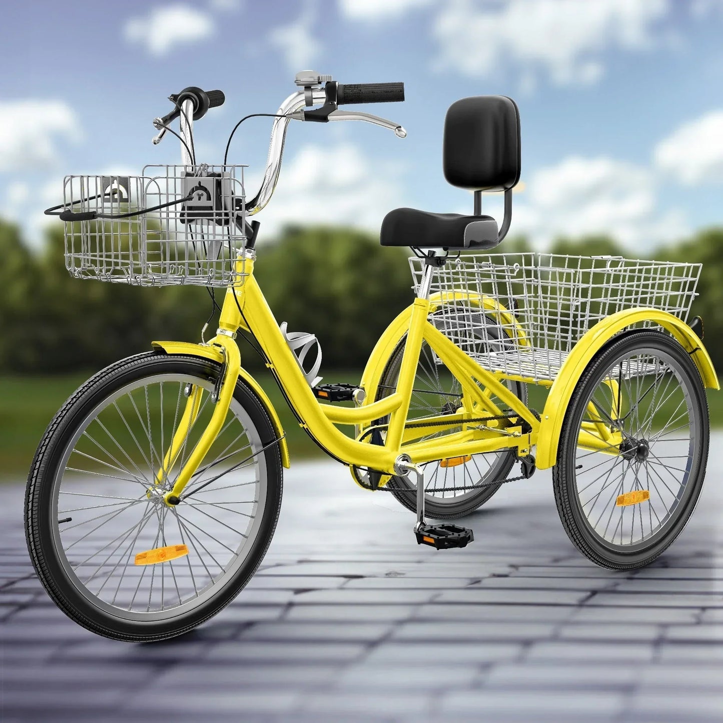 26 Tricycle Adulte 3 Roues 7 Vitesses