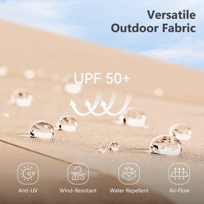 MAISON ARTS Grand Parasol Double Face de 4,5 m avec Base Incluse pour Patio