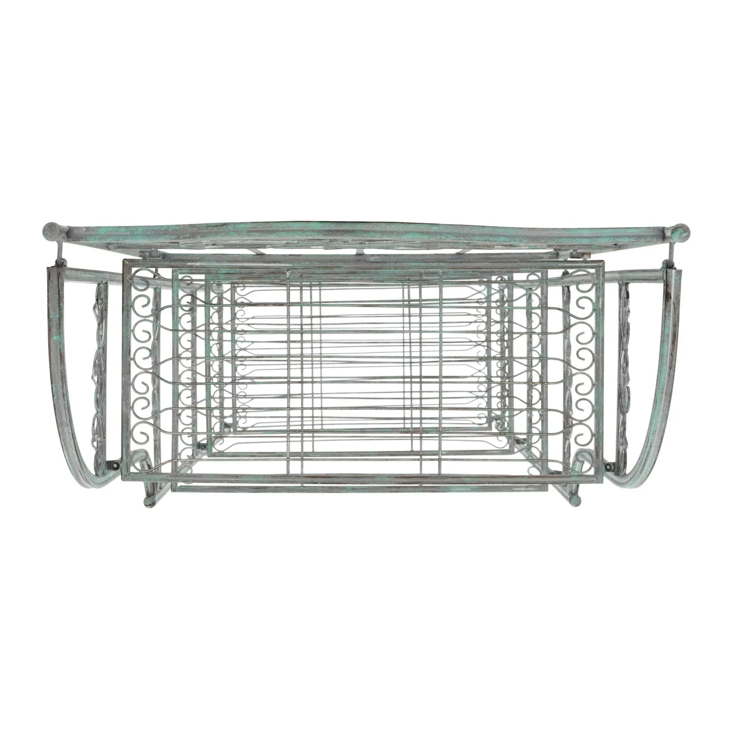 SAFAVIEH Bryn Étagère de boulanger d'extérieur victorienne en fer forgé à 4 niveaux - 63,5 cm l x 38,1 cm P x 160 cm H - 25L x 15P x 63H