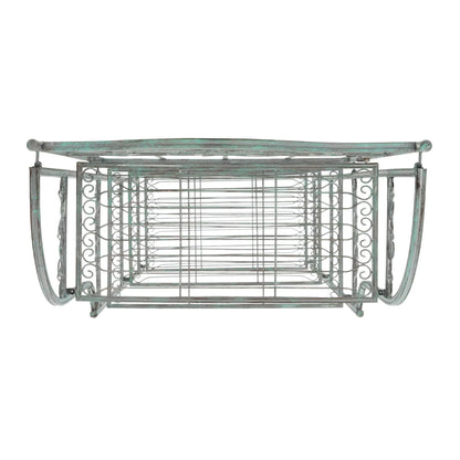 SAFAVIEH Bryn Étagère de boulanger d'extérieur victorienne en fer forgé à 4 niveaux - 63,5 cm l x 38,1 cm P x 160 cm H - 25L x 15P x 63H