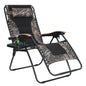 Fauteuil de relaxation zéro gravité XL surdimensionné rembourré avec accoudoirs plus larges et porte-gobelet réglable - N/A
