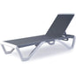 Kozyard Alan Chaise longue de patio inclinable et réglable, entièrement plate, en aluminium et résine de polypropylène