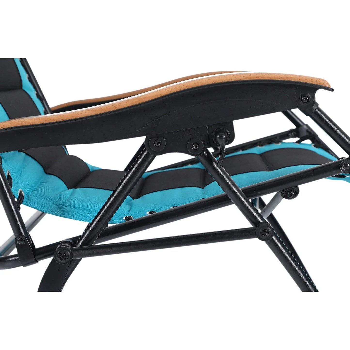 Fauteuil de relaxation zéro gravité XL surdimensionné rembourré avec accoudoirs plus larges et porte-gobelet réglable - N/A