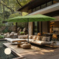 MAISON ARTS Grand Parasol Double Face de 4,5 m avec Base Incluse pour Patio