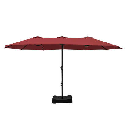 MAISON ARTS Grand Parasol Double Face de 4,5 m avec Base Incluse pour Patio