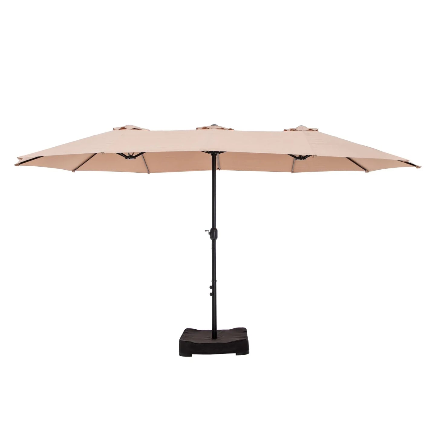 MAISON ARTS Grand Parasol Double Face de 4,5 m avec Base Incluse pour Patio