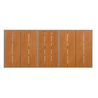 Ensemble de salle à manger d'extérieur extensible 7 pièces avec table extensible et 6 fauteuils
