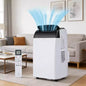 Climatiseur GustoWave 14000 BTU avec télécommande, unité de climatisation portable pour pièces jusqu'à 70 m², blanc/noir