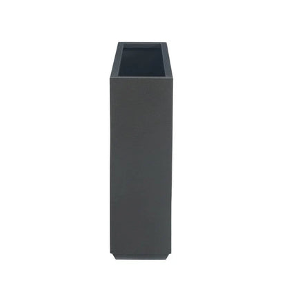 Jardinière Métallique Haute pour Plantes d'Extérieur, 38 po L x 10 po l x 30 po H, Longue et Haute Jardinière en Métal - 38x30x10
