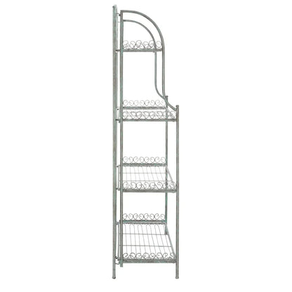 SAFAVIEH Bryn Étagère de boulanger d'extérieur victorienne en fer forgé à 4 niveaux - 63,5 cm l x 38,1 cm P x 160 cm H - 25L x 15P x 63H