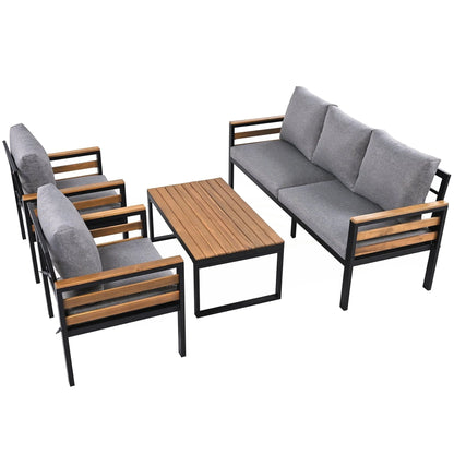 Ensemble de canapé de jardin 4 pièces
