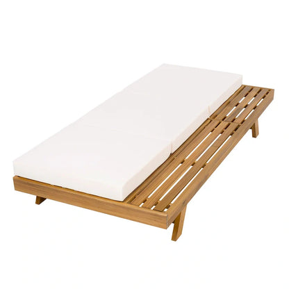 Christopher Knight Home - Ensemble de 2 chaises longues Michael en acacia pour l'extérieur