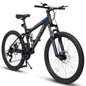 VTT Okak 26 pouces avec freins à disque, vélo adulte 21 vitesses avec cadre durable et double amortissement arrière, vélo pour le cyclisme sur route en ville