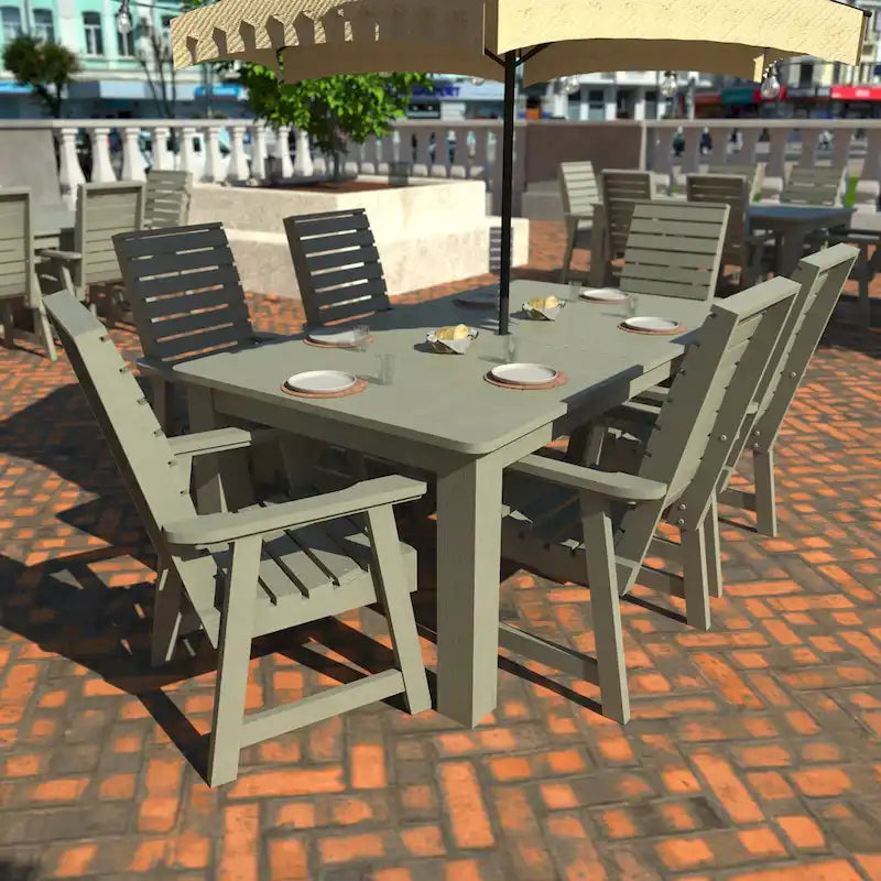 Ensemble de salle à manger d'extérieur 7 pièces HIGHWOOD PROFESSIONAL 42x72
